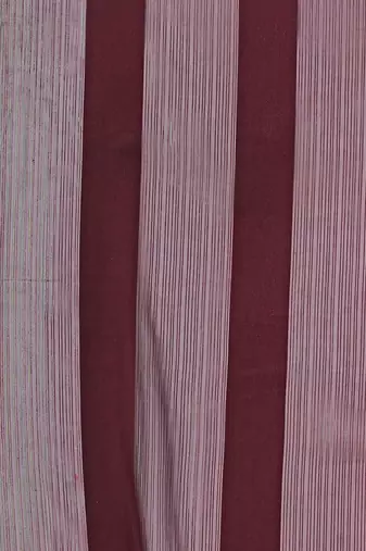Brown satin embroidered zari work saree with blouse