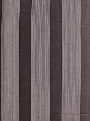 Grey satin embroidered zari work saree with blouse 4