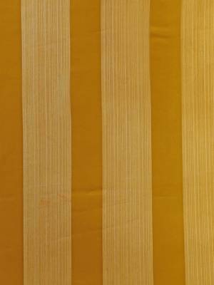Mustard satin embroidered zari work saree with blouse 4