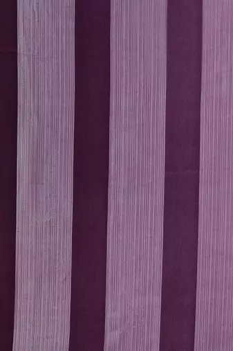Purple satin embroidered zari work saree with blouse