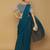 Light blue georgette embroidered zari work saree with blouse