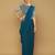 Light blue georgette embroidered zari work saree with blouse