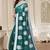 Green chanderi printed zari work saree with blouse