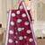 Magenta chanderi printed zari work saree with blouse