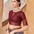 Grey blended cotton woven zari work saree with blouse