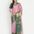 Pink jacquard woven zari work saree with blouse