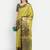 Yellow jacquard woven zari work saree with blouse