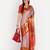 Pink jacquard woven zari work saree with blouse