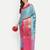Light blue jacquard woven zari work saree with blouse