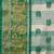 Pink organza woven zari work saree with blouse