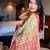 Multicolor blended cotton woven zari work saree with blouse