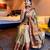 Beige blended cotton woven zari work saree with blouse