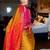 Gold blended cotton woven zari work saree with blouse
