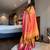 Gold blended cotton woven zari work saree with blouse