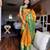 Gold blended cotton woven zari work saree with blouse