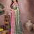 Dark green silk blend woven zari work saree with blouse