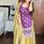 Purple Kurta with yellow Palazzo Set with dupatta