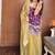 Purple Kurta with yellow Palazzo Set with dupatta