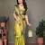 Light green pure silk woven zari work saree with blouse