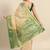Green beige tissue woven zari work saree with blouse