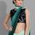 Green georgette woven zari work saree with blouse