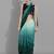 Green georgette woven zari work saree with blouse