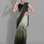 Dark green georgette woven zari work saree with blouse