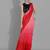 Pink georgette woven zari work saree with blouse