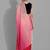 Red georgette woven zari work saree with blouse