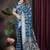 Royal Blue Satin Silk Saree with Heavy Zari Weaving, Rich Pallu & Running Blouse Piece