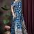 Royal Blue Satin Silk Saree with Heavy Zari Weaving, Rich Pallu & Running Blouse Piece