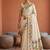 Off White Color zari weawing Work Silk Saree