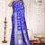 Cobalt Blue Satin Silk Saree with Heavy Zari Weaving, Rich Pallu & Running Blouse Piece