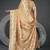Maharanga Beige Satin Saree with Floral Zari & Thread Work, Rich Pallu & Running Blouse Piece