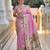 Pink zari weawing Work silk blend Saree