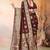 Maroon Satin Silk Saree with Rich Zari Brocade Weaving, Heavy Border & Traditional Pallu 