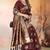 Maroon Satin Silk Saree with Rich Zari Brocade Weaving, Heavy Border & Traditional Pallu 