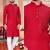  men's redmirror work - silk kurta