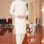  men's whitemirror work - silk kurta