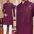  men's winemirror work - silk kurta