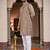  brown  embroidery men's silk kurta 