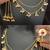 Ruby pink moissanite stones ghungroo earringswith kaan chain