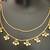 Ruby pink moissanite stones ghungroo earringswith kaan chain