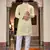  yelloww  embroidery men's silk kurta 
