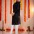  blackk  embroidery men's cotton blend kurta 