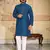   mirror work  men's silk kurta 