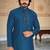   mirror work  men's silk kurta 