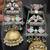 Pink moissanite stones kashmiri brass ghungroo exclusive earrings set