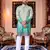  crochet embroidered  men's rayon kurta - 