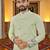  pista crochet embroidered  men's rayon kurta 